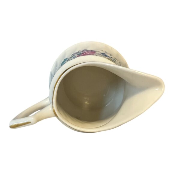 Syracuse China "Lilac Rose" Cream Pitcher – 4 x 5" – Floral Design – Made in USA - Picture 3 of 4